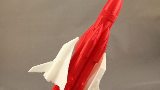 3d printed rocket and shuttle