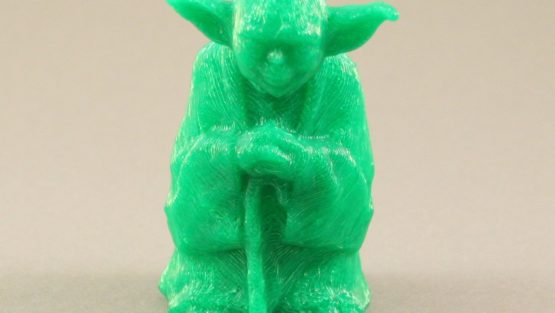 3d printed green Yoda