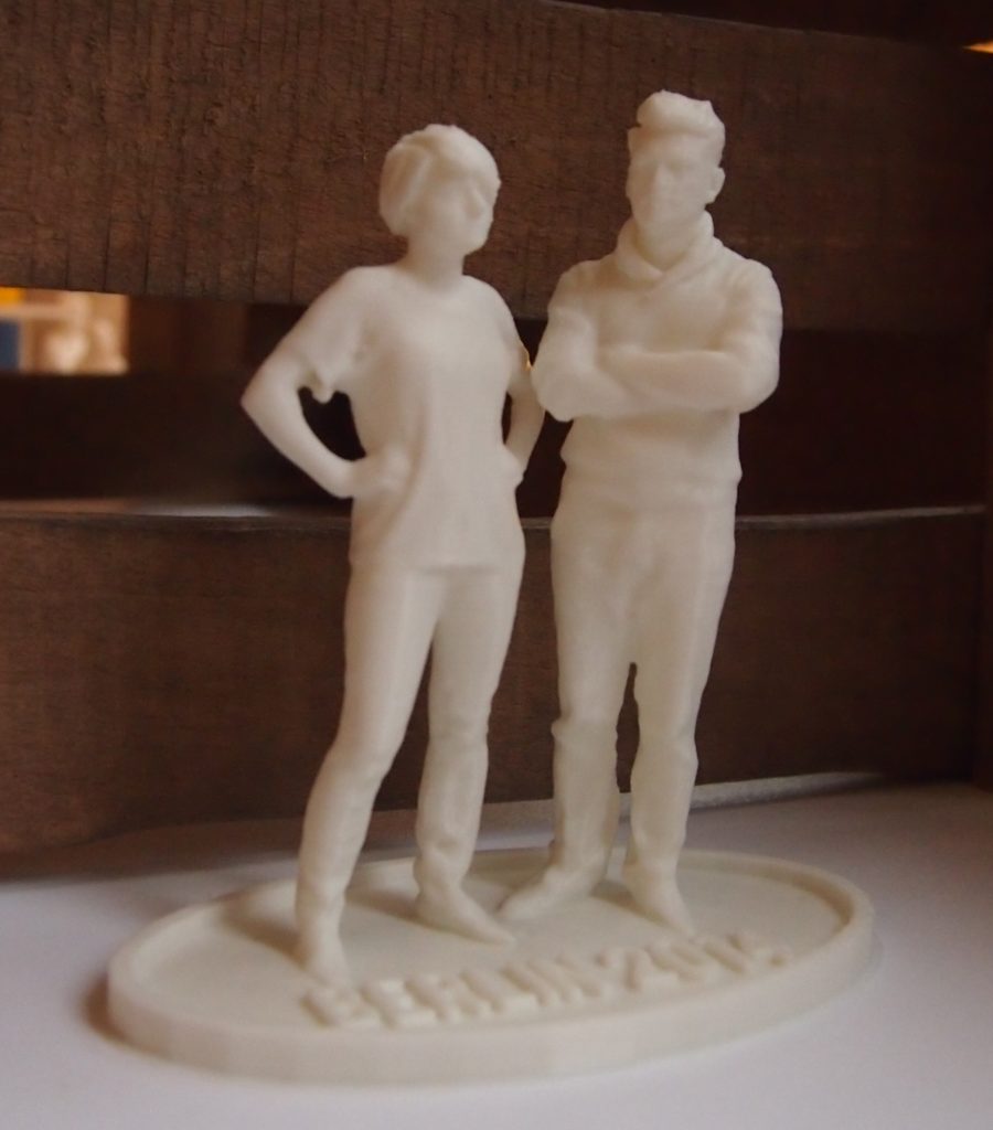 3D printed anniversary couple